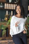 Bell Sleeve Top In White - S