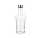 Banded Glass Bottle 1000ML Clear
