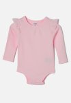Cotton On The Long Sleeve Broderie Ruffle Bubbysuit - Ballerina