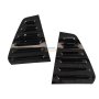 Vw Golf 7 Rear Window Louvers Gloss Black Set 13-21