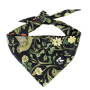 Elegant Botanical Bird Pet Bandana - Classic Floral And Comfy For Pets