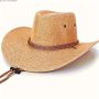 1pc Breathable Adjustable Curved Brim Sun Hat Outdoor Summer Casual Cowboy Hat With Belt Decoration For Outdoor Work And Travel