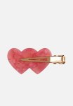 2-PACK Heart-detail Hair Clips - Pink hearts