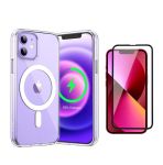 Magsafe Wireless Charge Clear Case & Screen Protector For Iphone 11