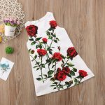 Red Rose Dress 7-8Y