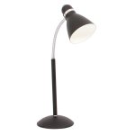 Bright Star Lighting Flexi Arm Metal Desk Lamp - Black Silver White