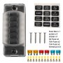 A5627 6 Way Atc Fuse Box Blade Fuse Holder Screw Terminals With Accessories For Auto Car Truck Boat