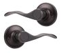2 Pack Dummy Lever Wave Door Handles-brown