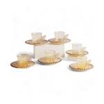 12 Piece Espresso Cup Set Gold