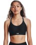 Women's Ua Infinity Mid Covered Sports Bra - Black / Sm