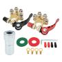 4 Way Battery Terminal Positive Negative Brass For Sae Jis Type A Car Boat