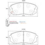 Stone Brake Pad Set Front SP83880