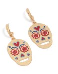 Goldair Gold Fun Skull Drop Earrings
