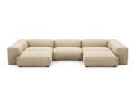U-shape Sofa - Canvas - Beige - 377CM X 241CM