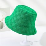 1PC Unisex Trendy Versatile Sunshade Jacquard Plaid Bucket Hat Suitable For Daily Collocation Use Ideal Choice For Gifts For Kin