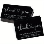 100PCS Thank You Cards Decorative Cards For Gift Packaging Creative Message Card