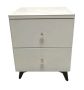 Modern 2 Drawer Nightstand Bedside Table