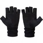 Anti-slip Copper Fiber Half-finger Sports Gloves-l 1 Pair