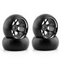 Hard Plastic Drift Tires Tyre Metal Wheel Rim For Wltoys 284131 K969 K989 K