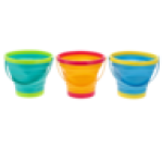 Folding Beach Bucket 2.5L Colour May Vary