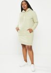Calvin Klein Plus Monogram Hoodie Dress - Wheat Fields