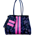 Neoprene Tote Bag Large - Fuchsia Camo