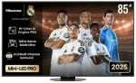 Hisense 216CM 85" MINI LED 165HZ Vrr Pro Qled 4K Gaming Tv - 85U8Q