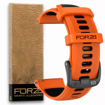 Elite 20MM Quick Release Two-tone Watch Strap - Orange black
