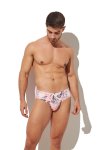 Jockmail Front Push Cup Pads Swim Briefs - Pink