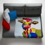 Clever Cow Light Weight Fleece Blanket By Russel For Fifo