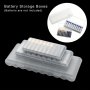 10 Slot Transparent White Plastic Battery Storage Box Hard Container Holder Case For Aaa/aa Battery Organizer Accessories