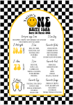 Milestone Board - One Happy Year - A0