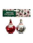 2 Pack Santa Tree Ornaments - None Multi