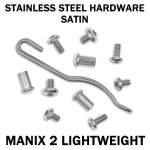 Satin Stainless Replacement Hardware Screw Kit For Spyderco Manix 2 Lightweight Not Pinned Version