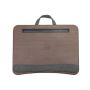 Lap Desk With Cushion Base For Laptop And Writing - Brown Wood