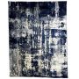230 X 160CM Modern Dark Blue And White Turkish Machine Made Rug