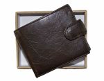 Fino Genuine Leather Bifold Wallets With Gift Box - Coffee