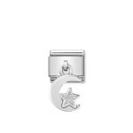 Silvershine Hanging Moon & Star Link