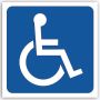 Disabled Parking Steel On Chromadek Sign 440X440
