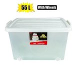 Storage Box Glider 55L 60X40X32CM Wheels