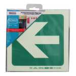 Parrot Photoluminescent 190MM Safety Sign E22 Arrow Left SNP19E22