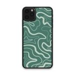 Custom Printed Tpu Cases - Apple Iphone 11 Pro Max & 39 Green Wavy& 39 By