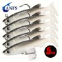 5PCS 8CM Soft Fishing Lure With Cool Hooks - Lifelike Artificial Bait For Successful Fishing