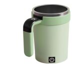 Self Stirring Coffee Mug With Temperature Display Usb-c Green