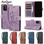 Flower Flip Case For Samsung Galaxy A73 A53 A33 A13 A72 A52 A42 A32 A12 4G 5G Lanyard Pu Leather Wallet Card Slot Stand