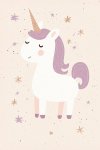 Purple Unicorn Canvas Print - 600MM X 600MM