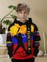Casual Outdoor Shirt For Boys Random Print Design Polyester Cotton Blend Long Sleeve Round Neck Spandex For Stretch Machine Washable Suitable For 12 Years