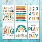 Unisex: Set Of 6 - Abc Let's Play All Day - 6 X A4