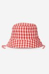GIRLS Gingham Seersucker Hat - 56CM Pink
