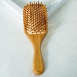 1PC 2PCS Bamboo Hair Brush Wooden Air Cushion Comb Large Square Paddle Brush For Scalp And Detangling Hair